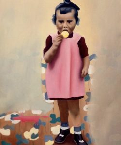 Aragall_Little girl, Öl auf Leinwand, 50x60 cm